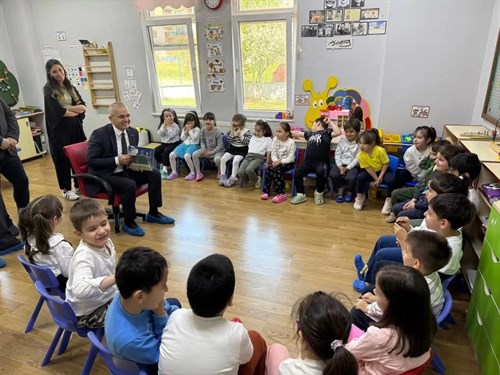 Kaymakamımız Deniz PİŞKİN; Akçakoca Seher Fedai Karabıyık Anaokulunu ziyaret etti.