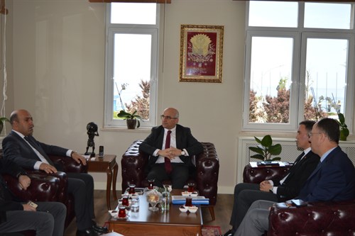 Milli Eğitim Bakan Yardımcısı Sayın Sadri ŞENSOY,Kaymakımımız Sayın Mustafa CAN'ı Ziyaret Etti