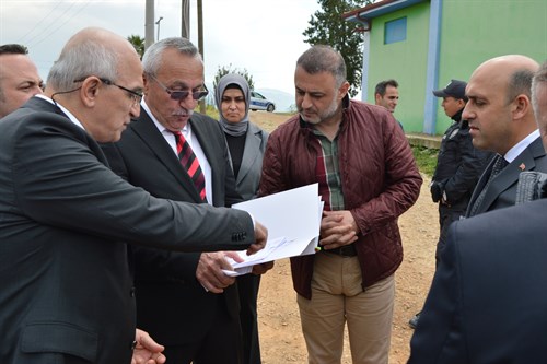 Milli Eğitim Bakan Yardımcısı Sayın Sadri ŞENSOY, Yapım Çalışması Devam Eden Okul İnşaatlarını İnceledi.